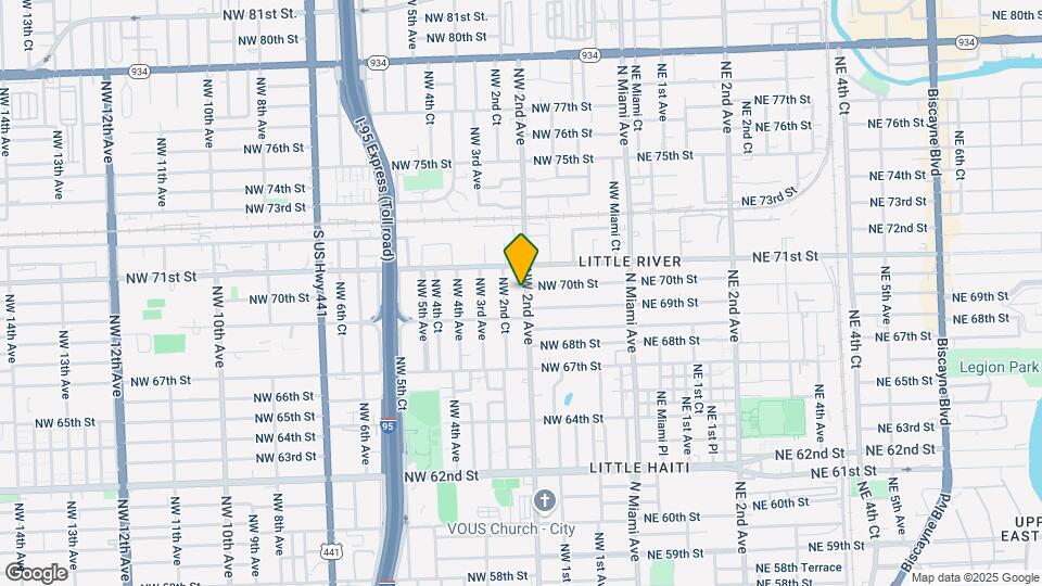 6970 NW 2nd Ave Map and Location Details
