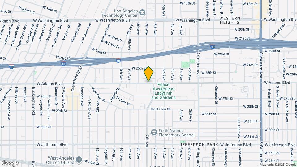 3622 W Adams Blvd, Unit 1 Map and Location Details