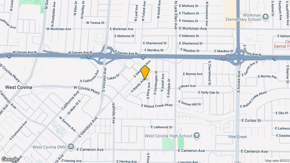 214 S Bandy Ave Map and Location Details