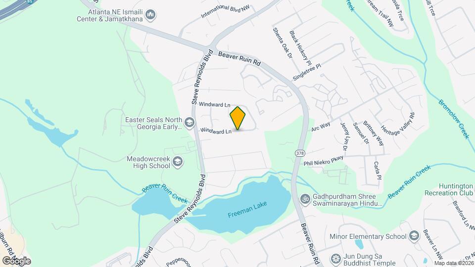 4247 Windward Ln Map and Location Details