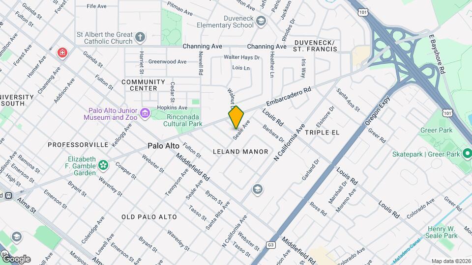 841 Seale Ave Mapa y Detalles de la Ubicación