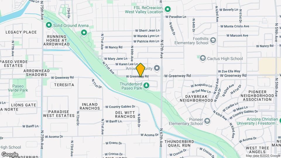 6806 W Caribbean Ln Map and Location Details