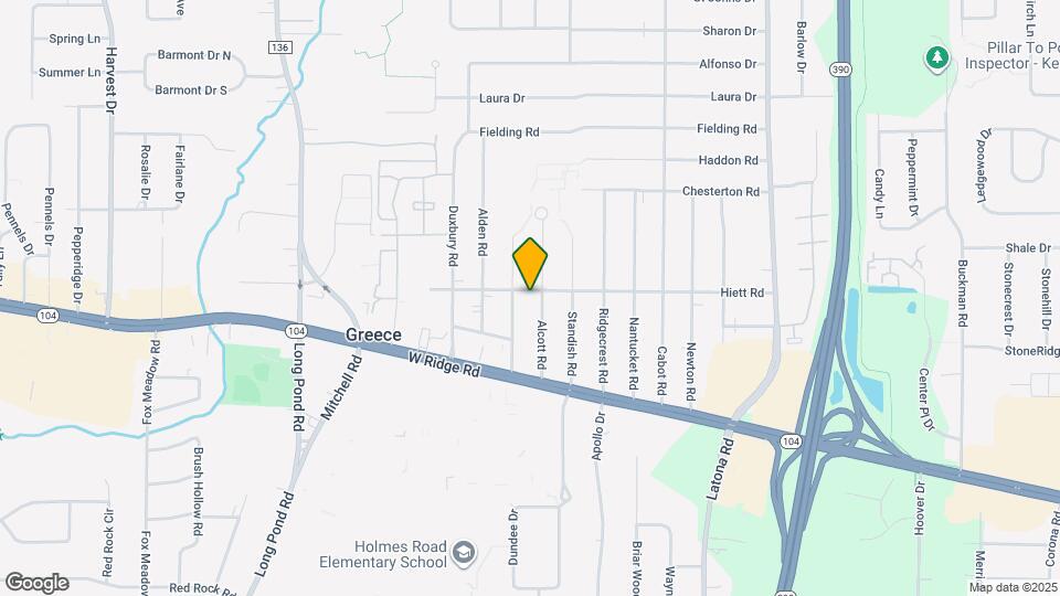 109 Alcott Rd Map and Location Details