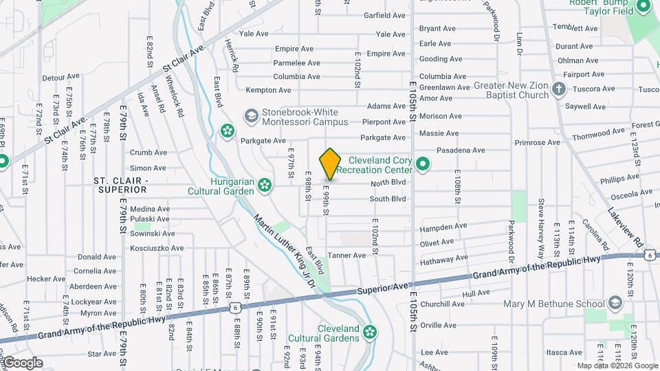 9904 North Blvd Map and Location Details