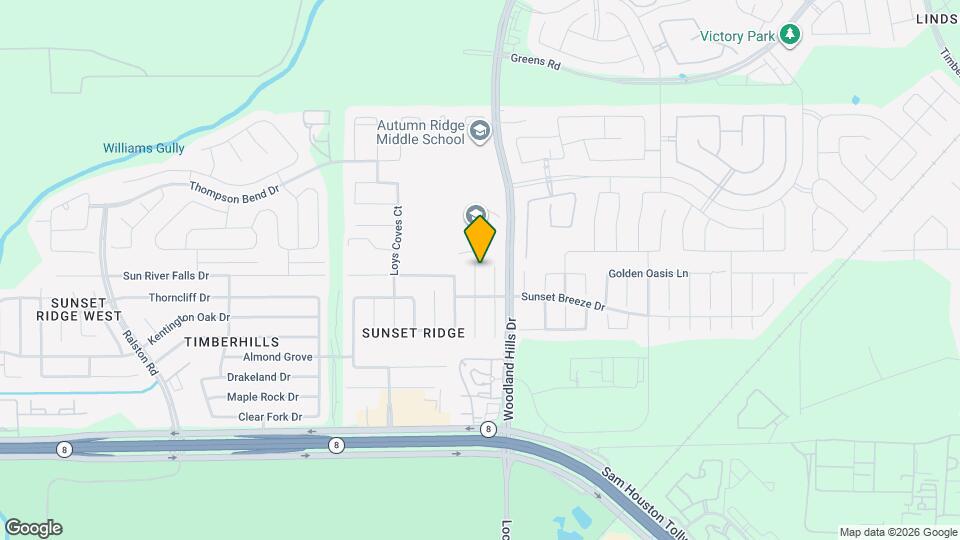 15126 Summer Sunset Dr Map and Location Details