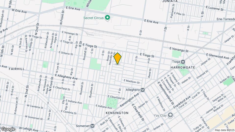 630 E Thayer St Map and Location Details