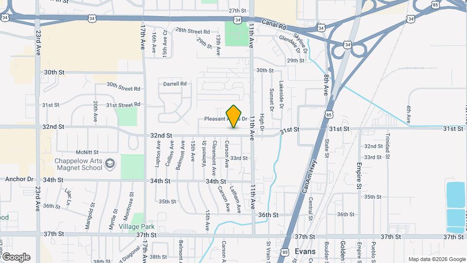 1227-1229 32nd St Map and Location Details