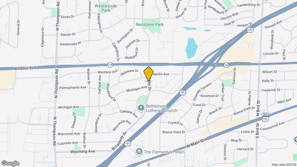 380-384 Broadway Dr Map and Location Details