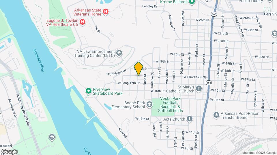 2022 W Short 17th St Map and Location Details