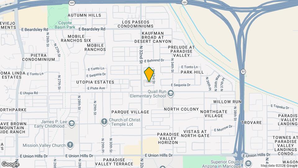 3226 E Sequoia Dr Mapa y Detalles de la Ubicación