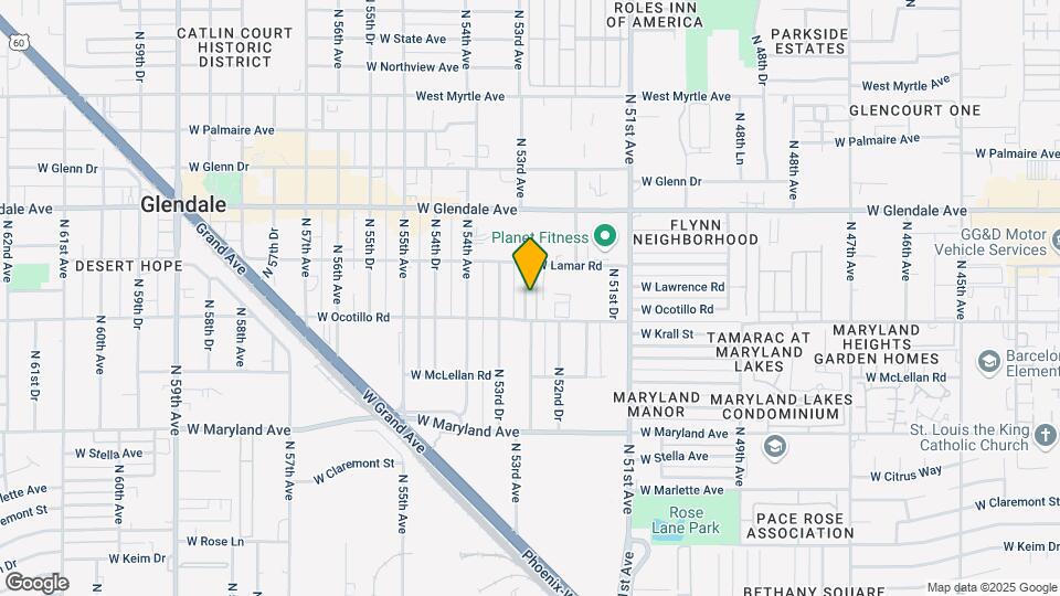 6717 N 53rd Ave Map and Location Details