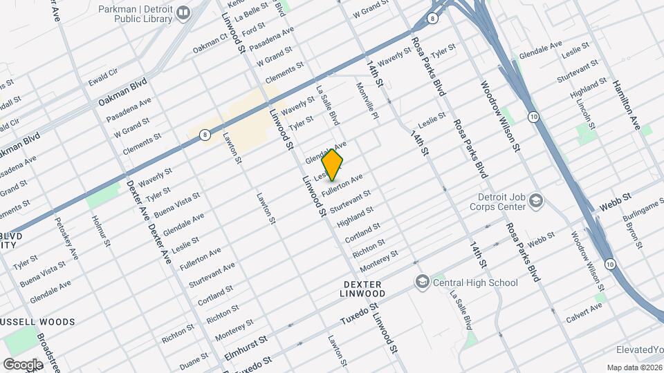 2530 Fullerton Ave Map and Location Details