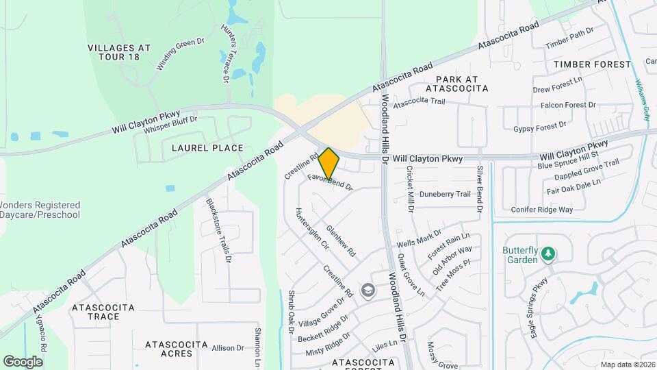 17511 Favor Bend Ct Map and Location Details