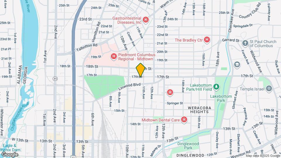 1036 17th St Map and Location Details