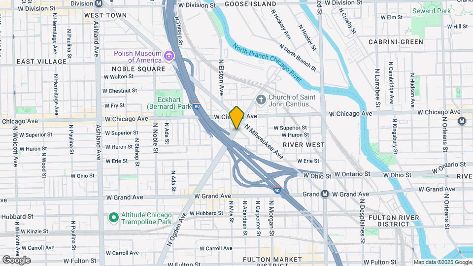 740 N Aberdeen St Map and Location Details