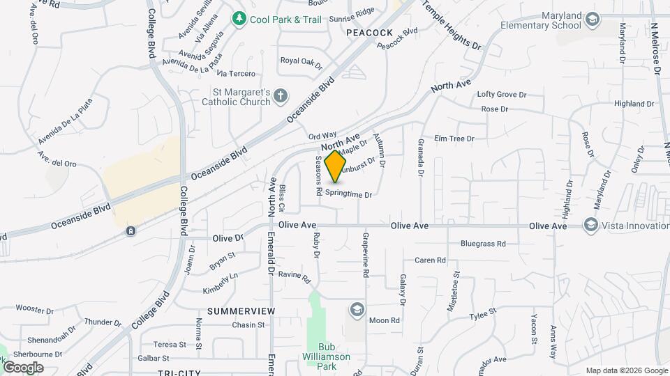 4414 Springtime Dr Map and Location Details