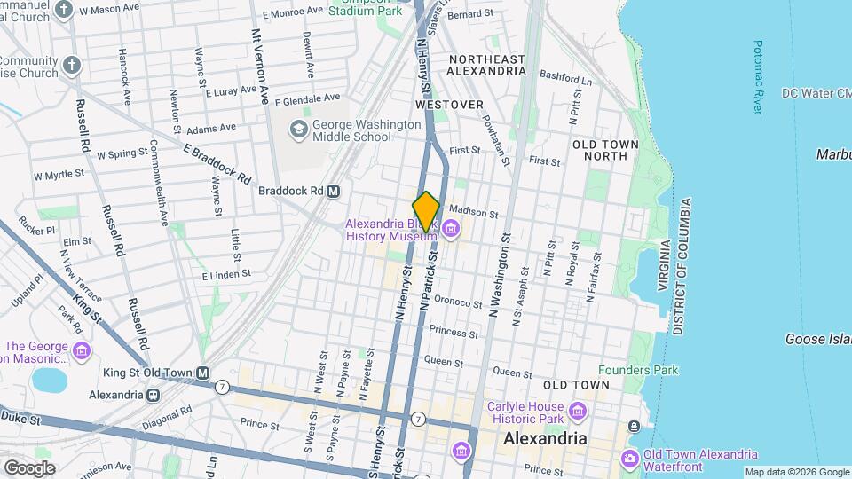 1006 Wythe St Map and Location Details