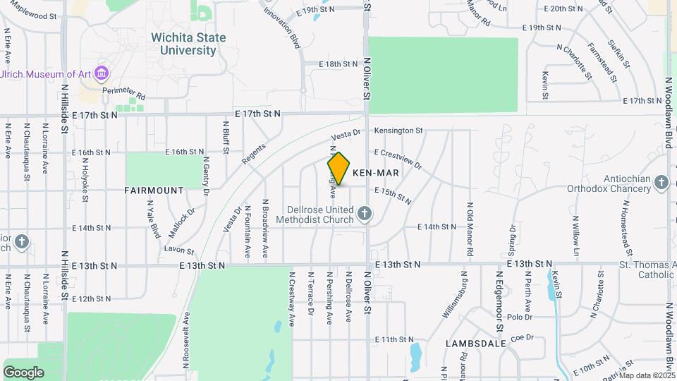 1562 N Pershing Ave Map and Location Details