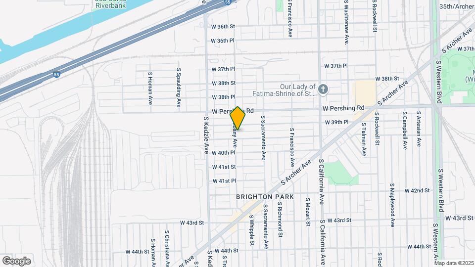 3949 S Albany Ave Map and Location Details