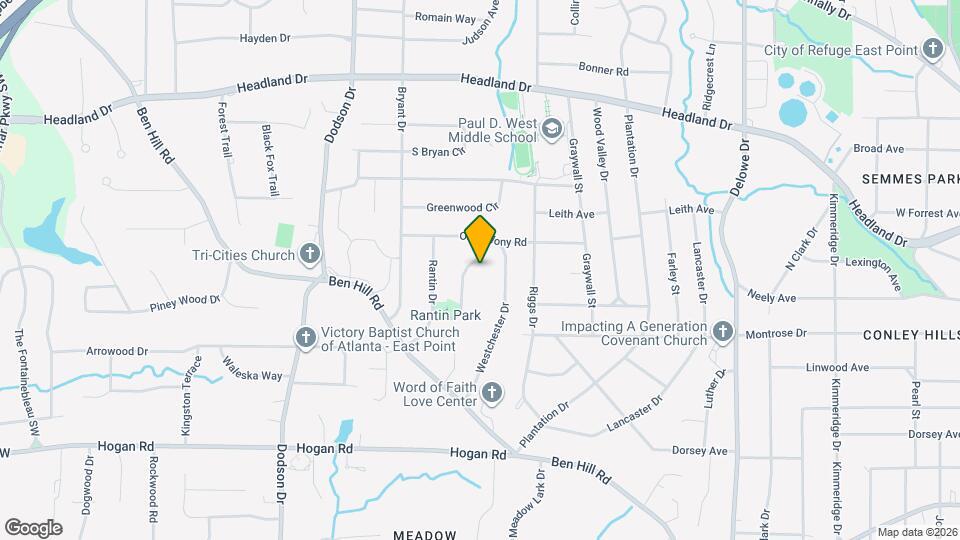 2610 Harmony Way Map and Location Details