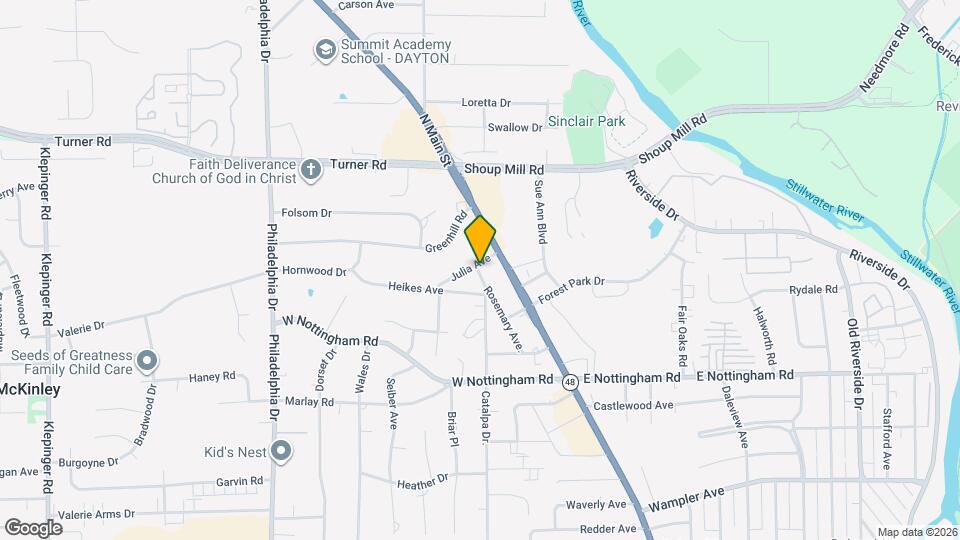 4624 Catalpa Dr. Map and Location Details