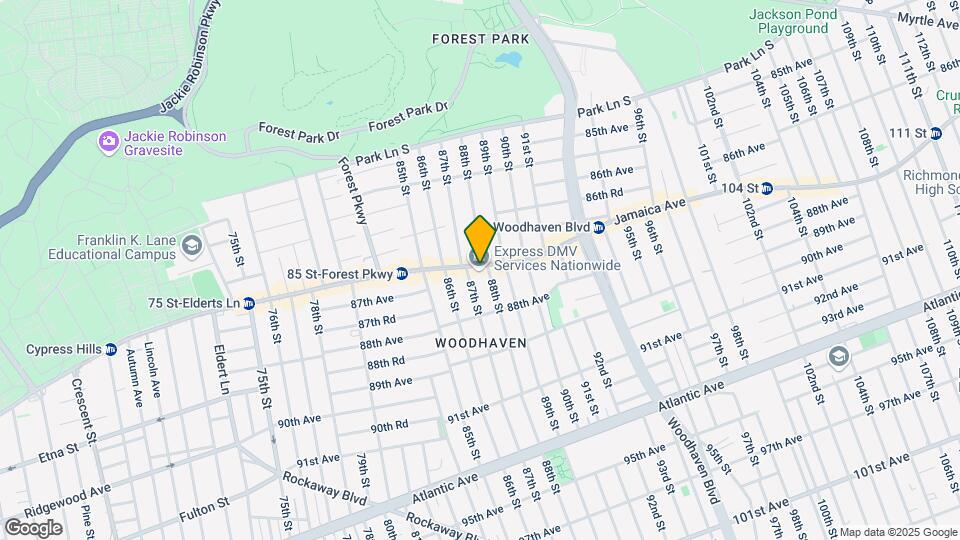 8720 Jamaica Ave Map and Location Details