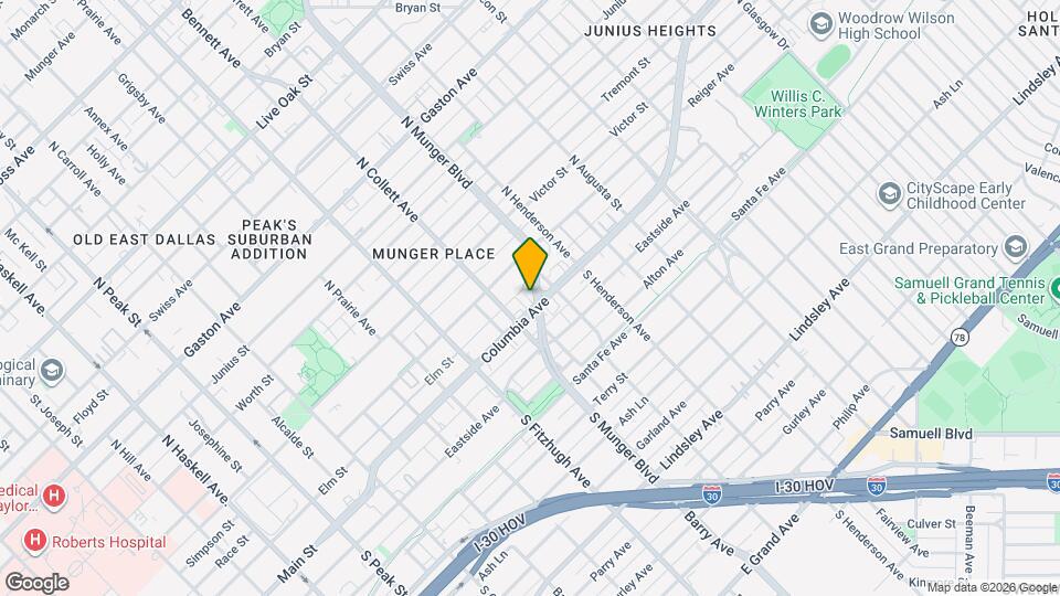 5107 Columbia Ave Map and Location Details