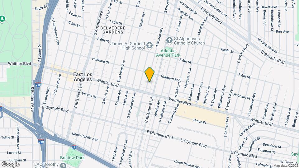 740 S Woods Ave Map and Location Details