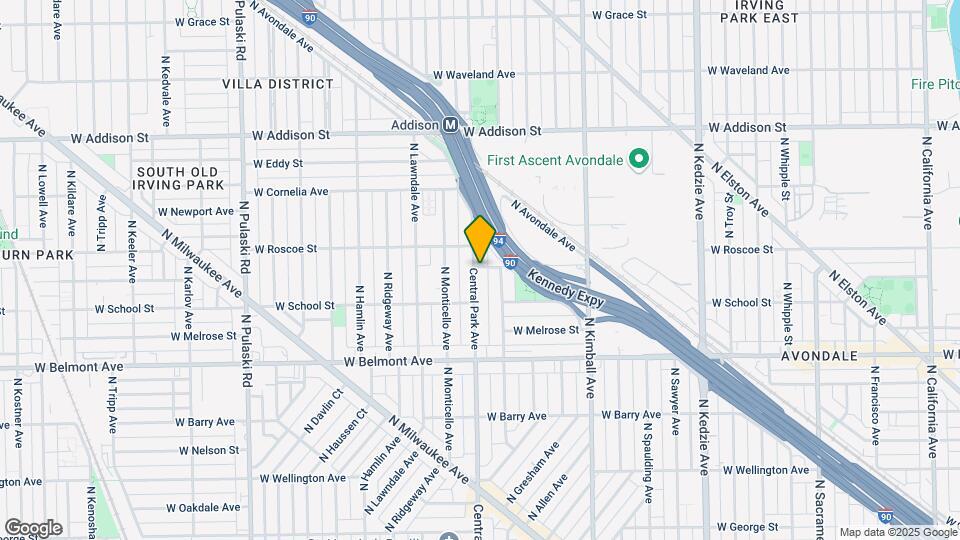 3563 W Henderson Map and Location Details