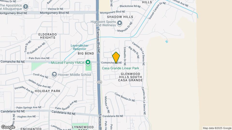 12800 Comanche Rd NE Map and Location Details