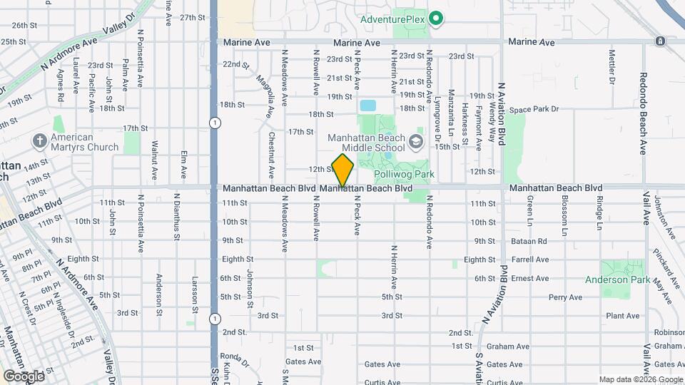 1440 Manhattan Beach Blvd, Unit C Map and Location Details