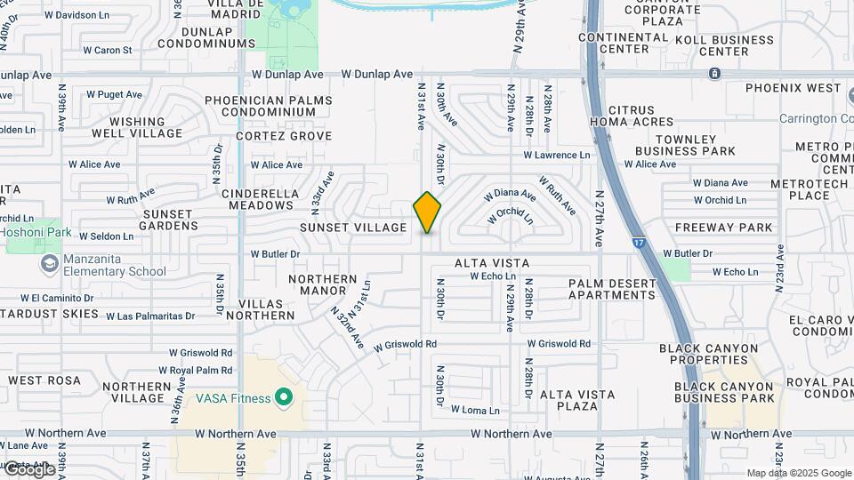 8511 N 31st Ave Mapa y Detalles de la Ubicación
