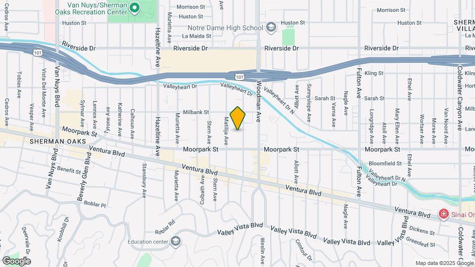 4439 Mammoth Ave Map and Location Details