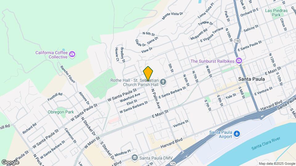 304 N Palm Ave Map and Location Details