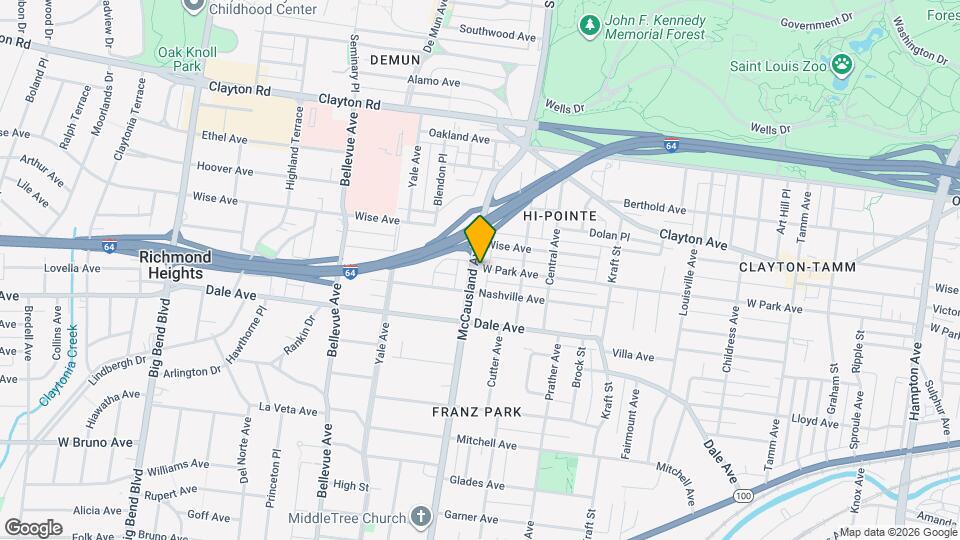 1300 McCausland Ave Map and Location Details