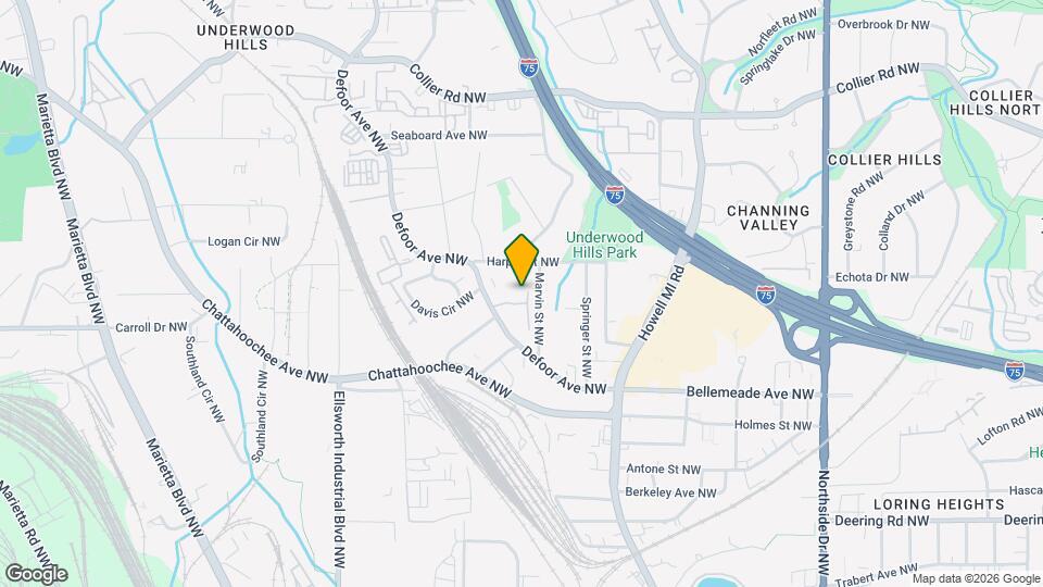 1501 Defoors Landing NW Map and Location Details