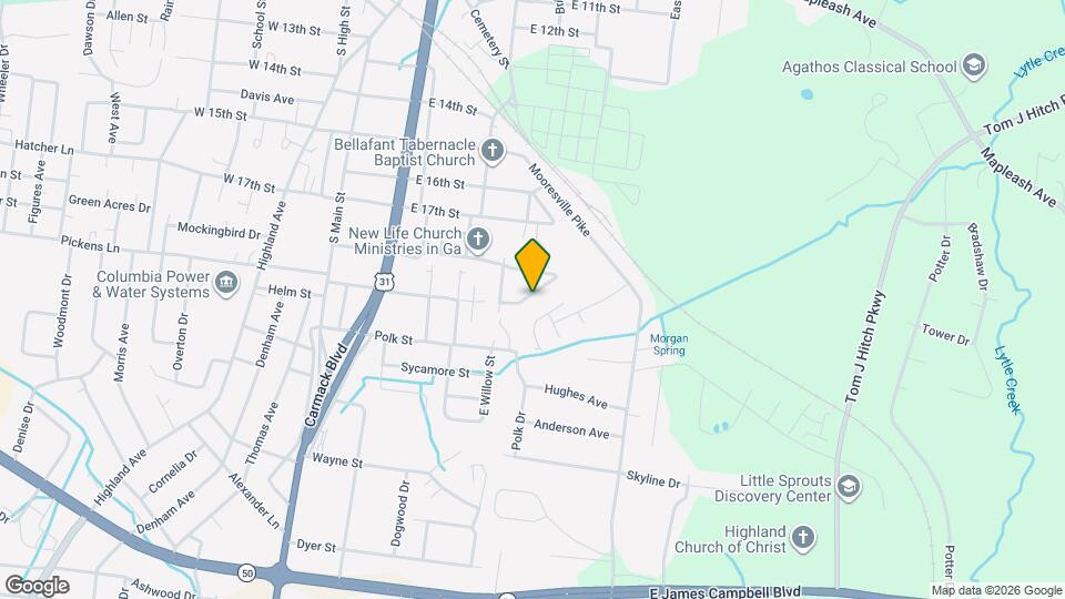 314 E Highland Dr Map and Location Details