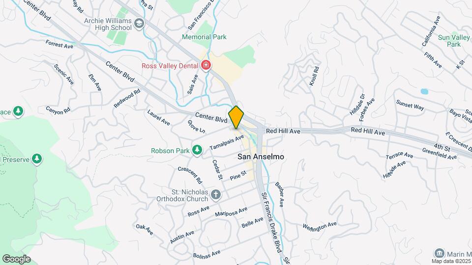 711 San Anselmo Ave Map and Location Details