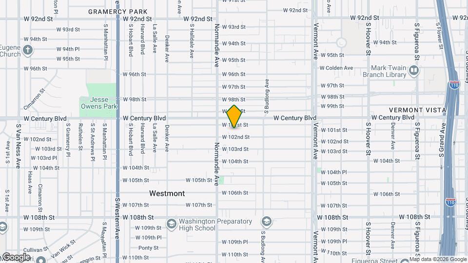 1315 W 102nd St, Unit 1317.5 Mapa y Detalles de la Ubicación