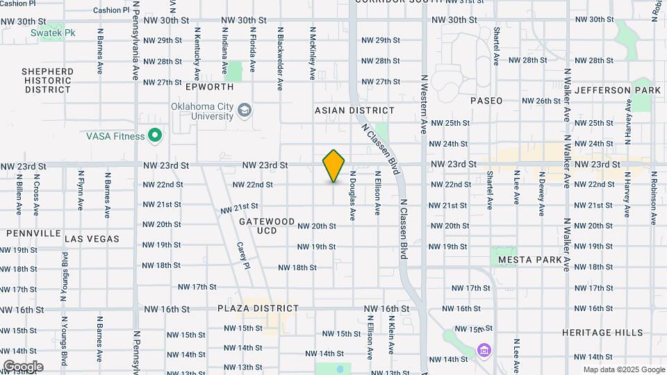 1422 NW 22nd St Map and Location Details