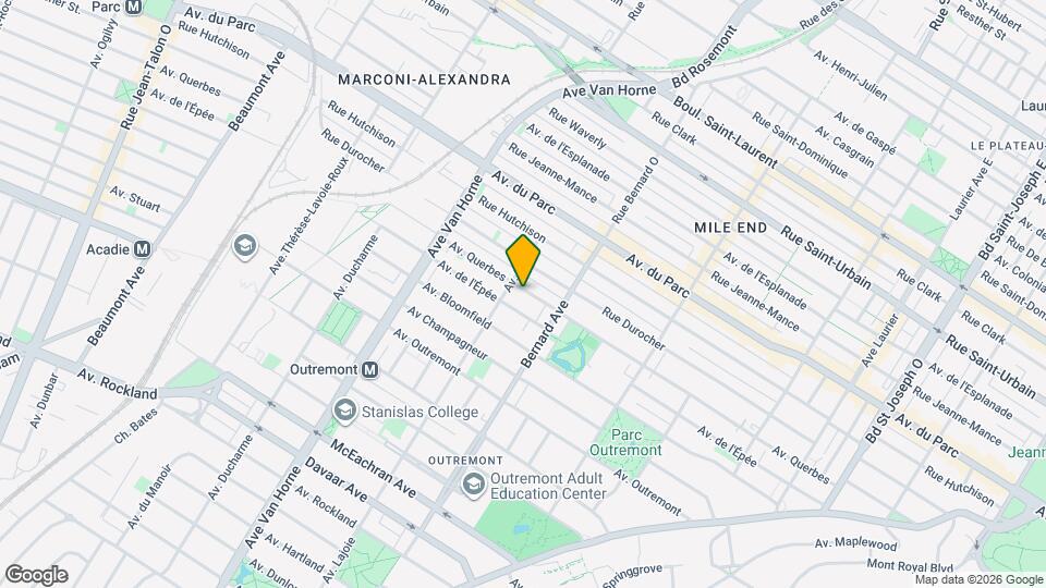 666-684 Querbes Av Map and Location Details