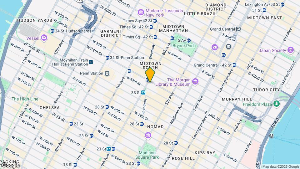 50 W 34th St-Unit -25B3 Map and Location Details