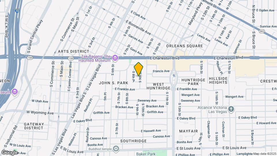 1244 S 9th St Map and Location Details