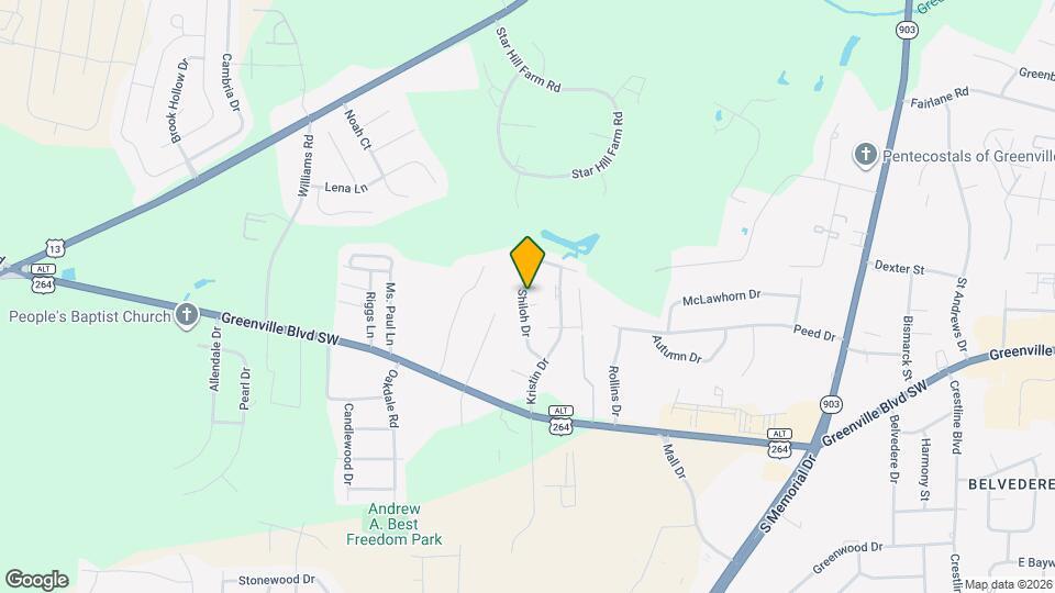 202 Shiloh Dr Map and Location Details