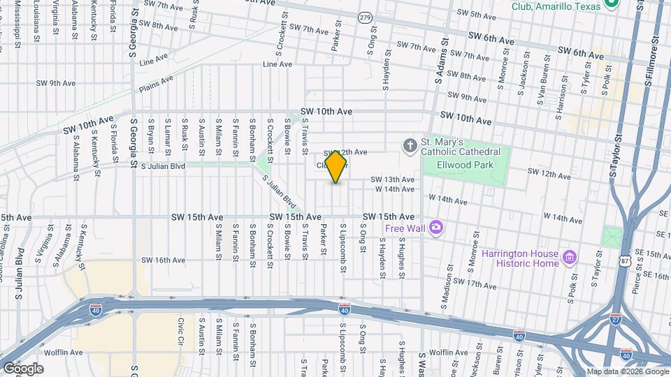 1305 S Parker St, Unit 3 Map and Location Details