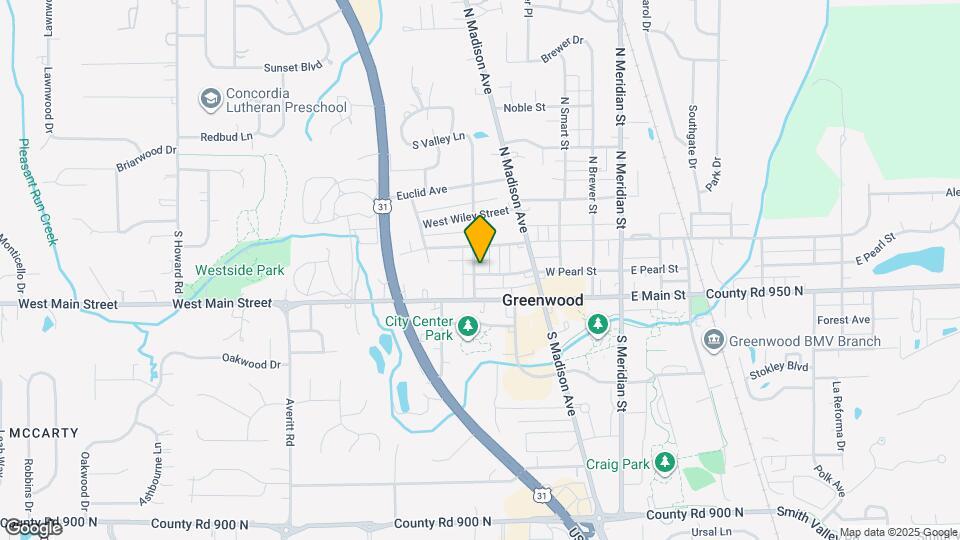 388 W Pearl St Map and Location Details