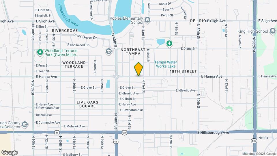 4213 E Hanna Ave Map and Location Details
