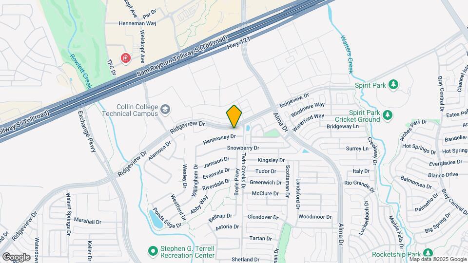 1506 Hennessey Dr Map and Location Details