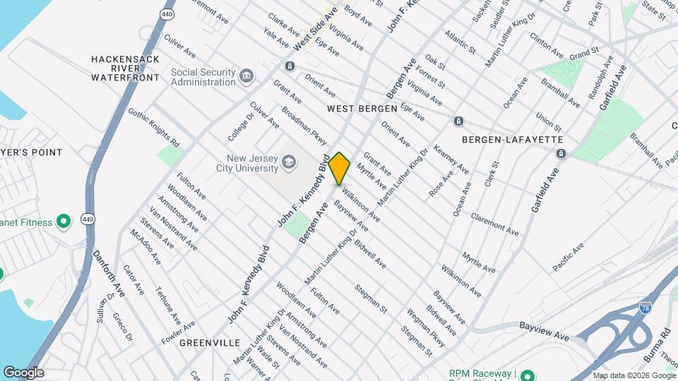 188 Bergen Ave Mapa y Detalles de la Ubicación