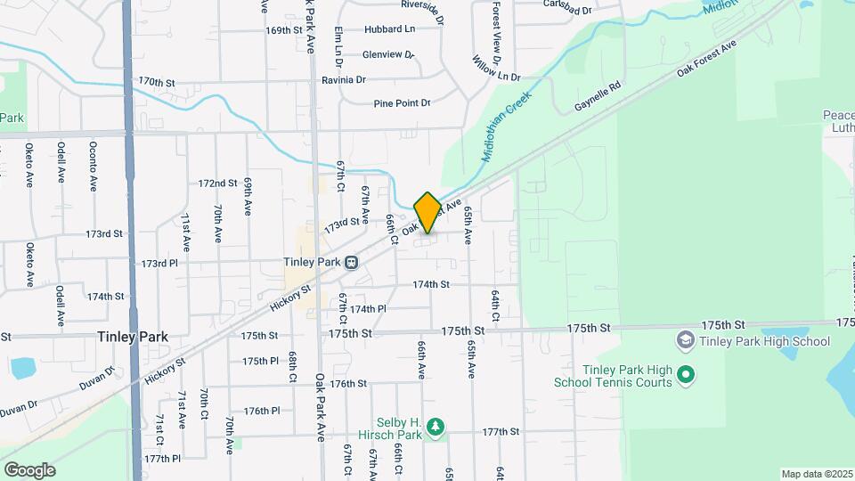 6611 Oak Forest Ave Map and Location Details